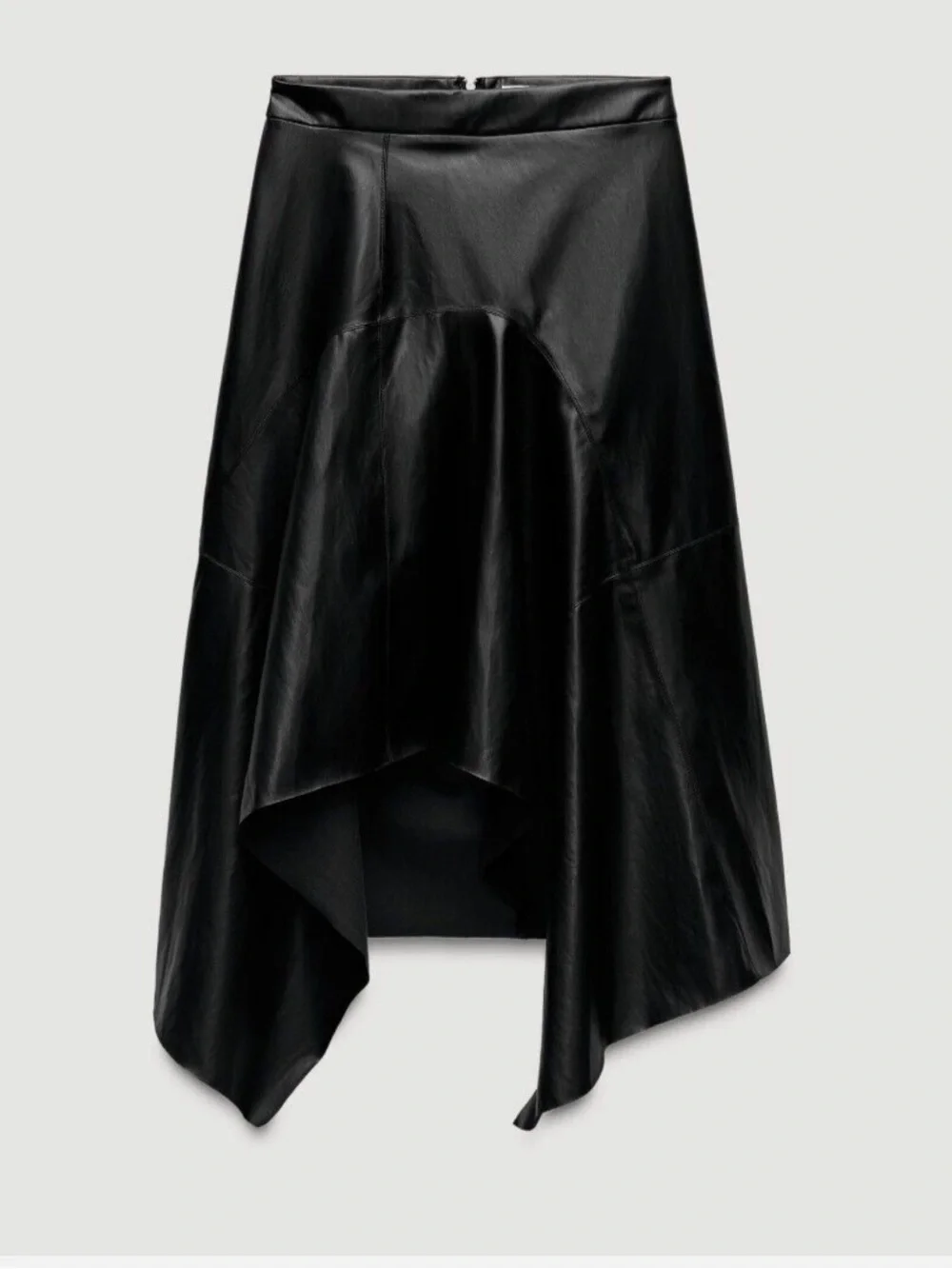 Zara asymmetric leather